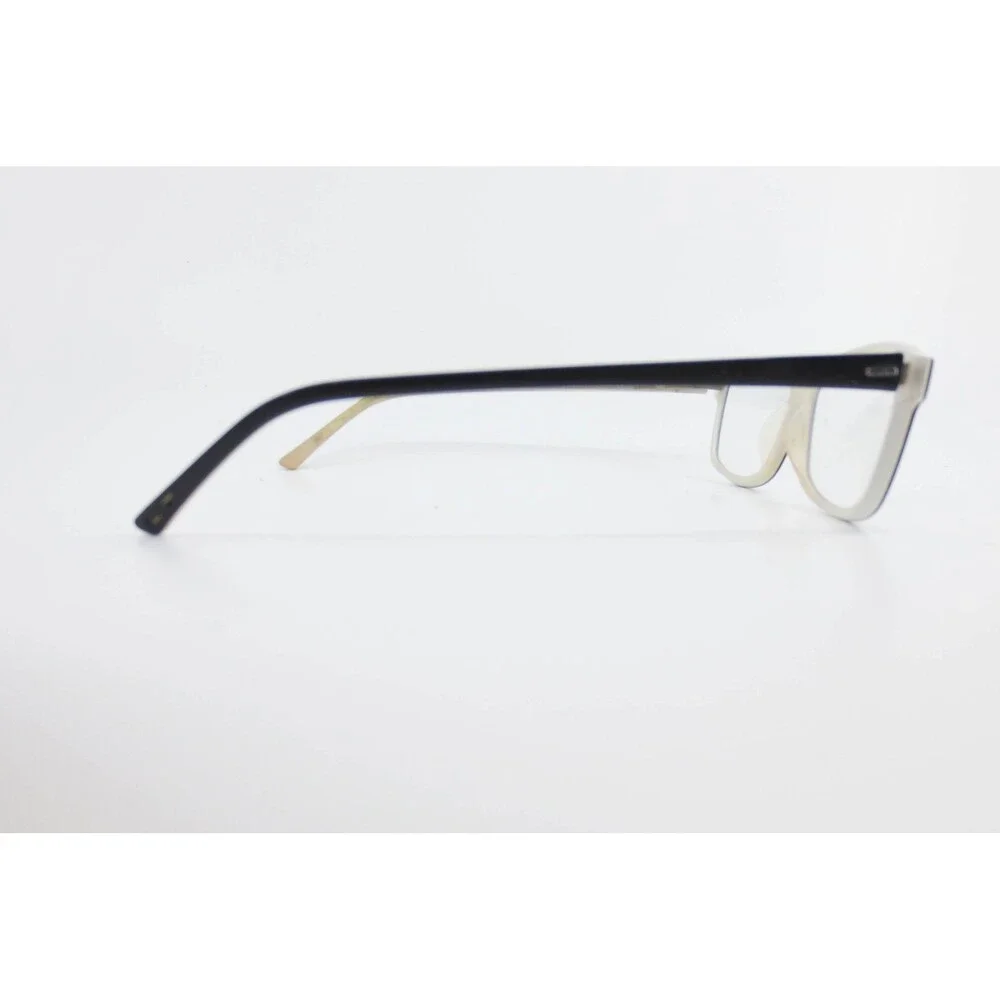 Morel France Lightec 7669L Black Cream Rectangular Eyeglasses Frames 51-15-135